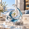 AUREVION™ Mirava Crystal Wave Ornament